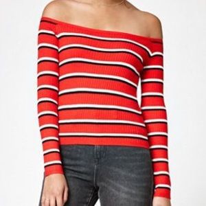 Kendall & Kylie off the shoulder sweater